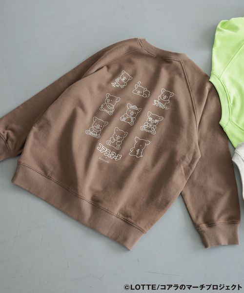 BAYFLOW 【コアラのマーチx BAYFLOW】プリントスウェット(KIDS) ライトベージュ キッズ ベイフロー 589269 and ST アンドエスティ（旧ドットエスティ）