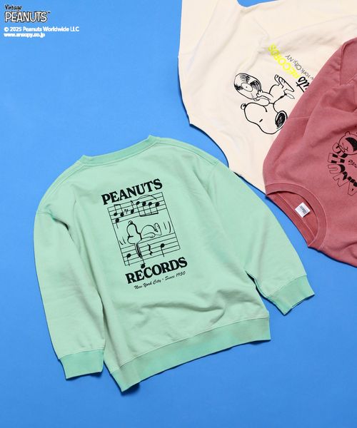 BAYFLOW 【PEANUTS×BAYFLOW】ピーナッツアソートスウェット(KIDS) グリーン キッズ ベイフロー 589713 and ST アンドエスティ(旧ドットエスティ) BAYFLOW 【PEANUTS×BAYFLOW】ピーナッツアソートスウェット(KIDS) グリーン キッズ ベイフロー 589713 and ST アンドエスティ(旧ドットエスティ)