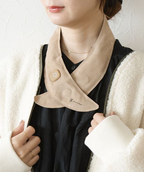 BAYFLOW [軽量設計]充電式ホットスカーフ シーズンアイテム ライトベージュ ベイフロー 592365 and ST アンドエスティ（旧ドットエスティ）