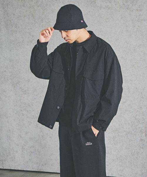 BAYFLOW 【ストレッチ・イージーケア・吸水速乾・マシンウォッシャブル】SOLOTEXシャツジャケット シルバー M メンズインナー ベイフロー 592731 and ST アンドエスティ（旧ドットエスティ）