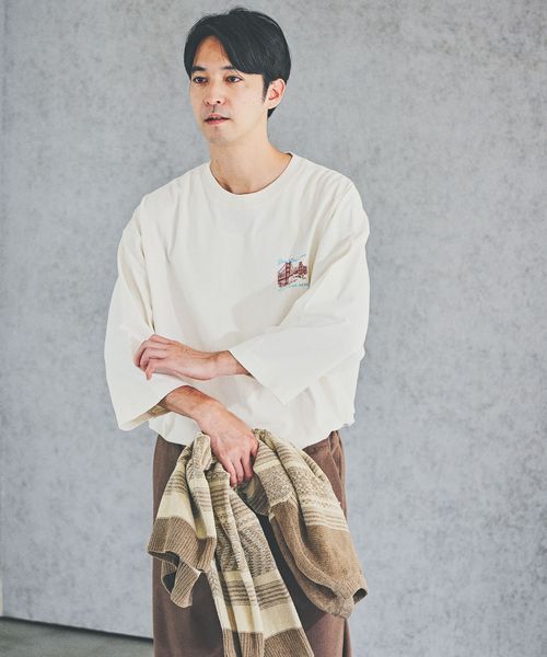 BAYFLOW インディゴアソート7分袖Tシャツ ライトグレー L メンズインナー ベイフロー 593345 and ST アンドエスティ（旧ドットエスティ）