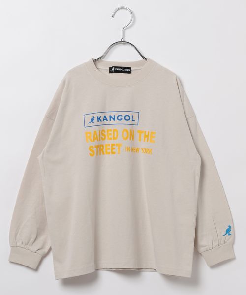 BAYFLOW 【KANGOL(カンゴール)】別注プリントロンT(KIDS) ベージュ キッズ ベイフロー 595332 and ST アンドエスティ(旧ドットエスティ) BAYFLOW 【KANGOL(カンゴール)】別注プリントロンT(KIDS) ベージュ キッズ ベイフロー 595332 and ST アンドエスティ(旧ドットエスティ)