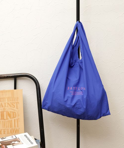 BAYFLOW [パッカブル可能]BFロゴエコバッグ キッチンＦＡＢ ライトブルー ベイフロー 596154 and ST アンドエスティ（旧ドットエスティ）