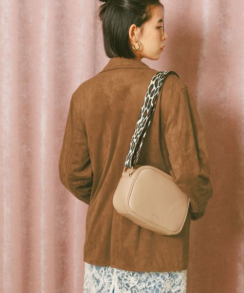 BAYFLOW ≪完売カラー追加予約≫[WEB限定]レオパードテープスクエアショルダー ブラウン FREE ウィメンズグッズ ベイフロー 596409 and ST アンドエスティ（旧ドットエスティ）