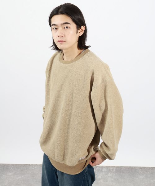 BAYFLOW フェードフリースプルオーバー ブラウン M メンズインナー ベイフロー 600072 and ST アンドエスティ(旧ドットエスティ) BAYFLOW フェードフリースプルオーバー ブラウン M メンズインナー ベイフロー 600072 and ST アンドエスティ(旧ドットエスティ)