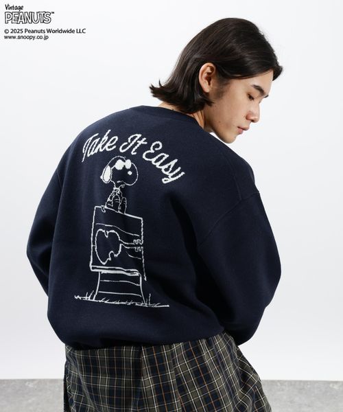 BAYFLOW 【PEANUTS×BAYFLOW】ピーナッツアソートニット ネイビー L メンズインナー ベイフロー 600254 and ST アンドエスティ(旧ドットエスティ) BAYFLOW 【PEANUTS×BAYFLOW】ピーナッツアソートニット ネイビー L メンズインナー ベイフロー 600254 and ST アンドエスティ(旧ドットエスティ)