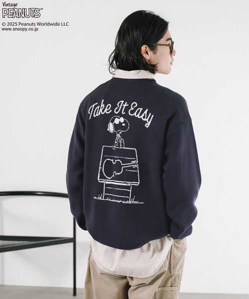 BAYFLOW 【PEANUTS×BAYFLOW】ピーナッツアソートニット ネイビー L メンズインナー ベイフロー 600254 and ST アンドエスティ(旧ドットエスティ) BAYFLOW 【PEANUTS×BAYFLOW】ピーナッツアソートニット ネイビー L メンズインナー ベイフロー 600254 and ST アンドエスティ(旧ドットエスティ)