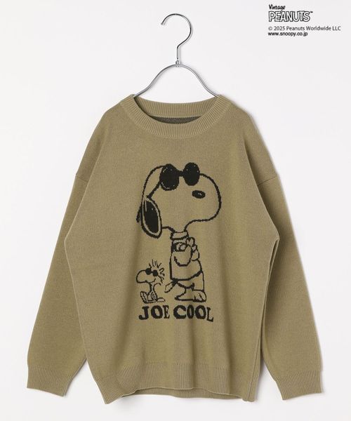 BAYFLOW [お家で洗える♪]【PEANUTS×BAYFLOW】ピーナッツアソートニット(KIDS) ブラウン キッズ ベイフロー 600520 and ST アンドエスティ（旧ドットエスティ）