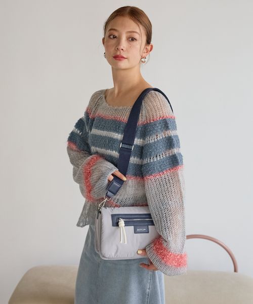 BAYFLOW [500mlボトルも入]パッファーフラップショルダー グレー FREE ウィメンズグッズ ベイフロー 600870 and ST アンドエスティ（旧ドットエスティ）