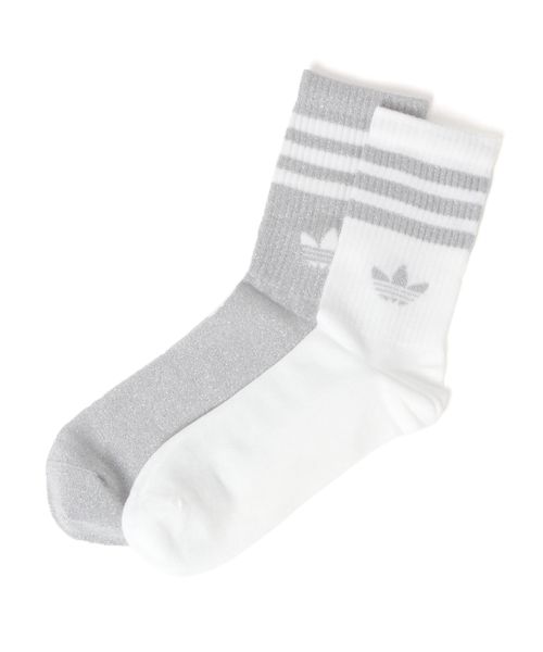 BAYFLOW 【HEREIAM】adidas(アディダス)スリーストライプス グリッター クルーソックス2足組 ブラック S アクティブ ベイフロー 606018 and ST アンドエスティ(旧ドットエスティ) BAYFLOW 【HEREIAM】adidas(アディダス)スリーストライプス グリッター クルーソックス2足組 ブラック S アクティブ ベイフロー 606018 and ST アンドエスティ(旧ドットエスティ)