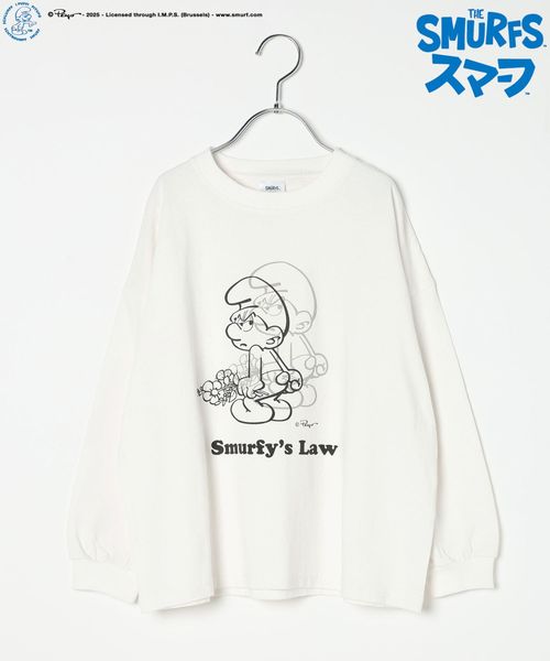 BAYFLOW 【THE SMURFS/スマーフ】別注プリントTシャツ(KIDS) ライトグレー キッズ ベイフロー 606958 and ST アンドエスティ(旧ドットエスティ) BAYFLOW 【THE SMURFS/スマーフ】別注プリントTシャツ(KIDS) ライトグレー キッズ ベイフロー 606958 and ST アンドエスティ(旧ドットエスティ)