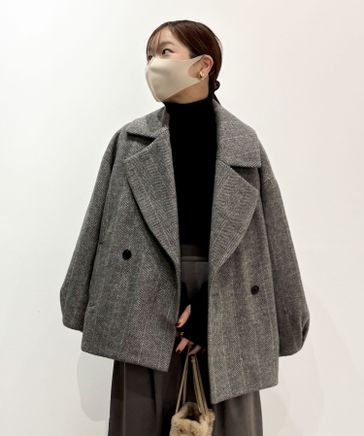 ★ベイフロー★cahoさんコラボ★シャギージャコット★コート★ジャケット 低身長caho146cmさんプロデュース】シャギージャコット | [公式
