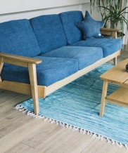 ［引取限定］ベイフロー　3人掛けデニムソファー 3人掛けデニムソファー CRAFT（クラフト）｜北欧・ヴィンテージ