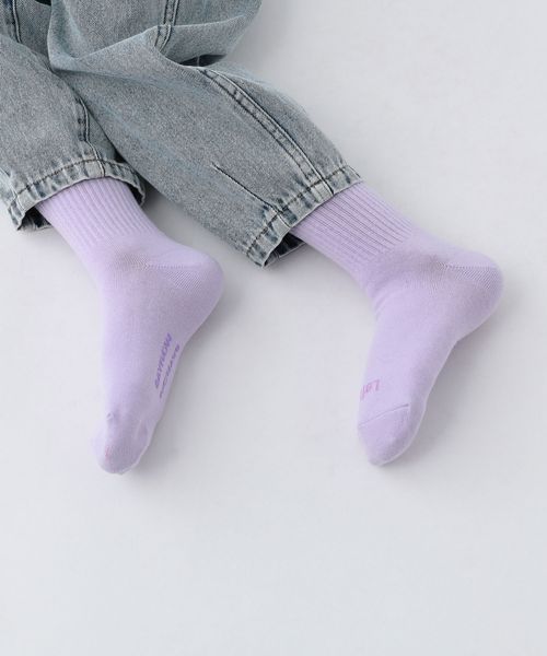 BAYFLOW 刺繍カラーソックス(KIDS) パープル キッズ ベイフロー 906416 and ST アンドエスティ(旧ドットエスティ) BAYFLOW 刺繍カラーソックス(KIDS) パープル キッズ ベイフロー 906416 and ST アンドエスティ(旧ドットエスティ)