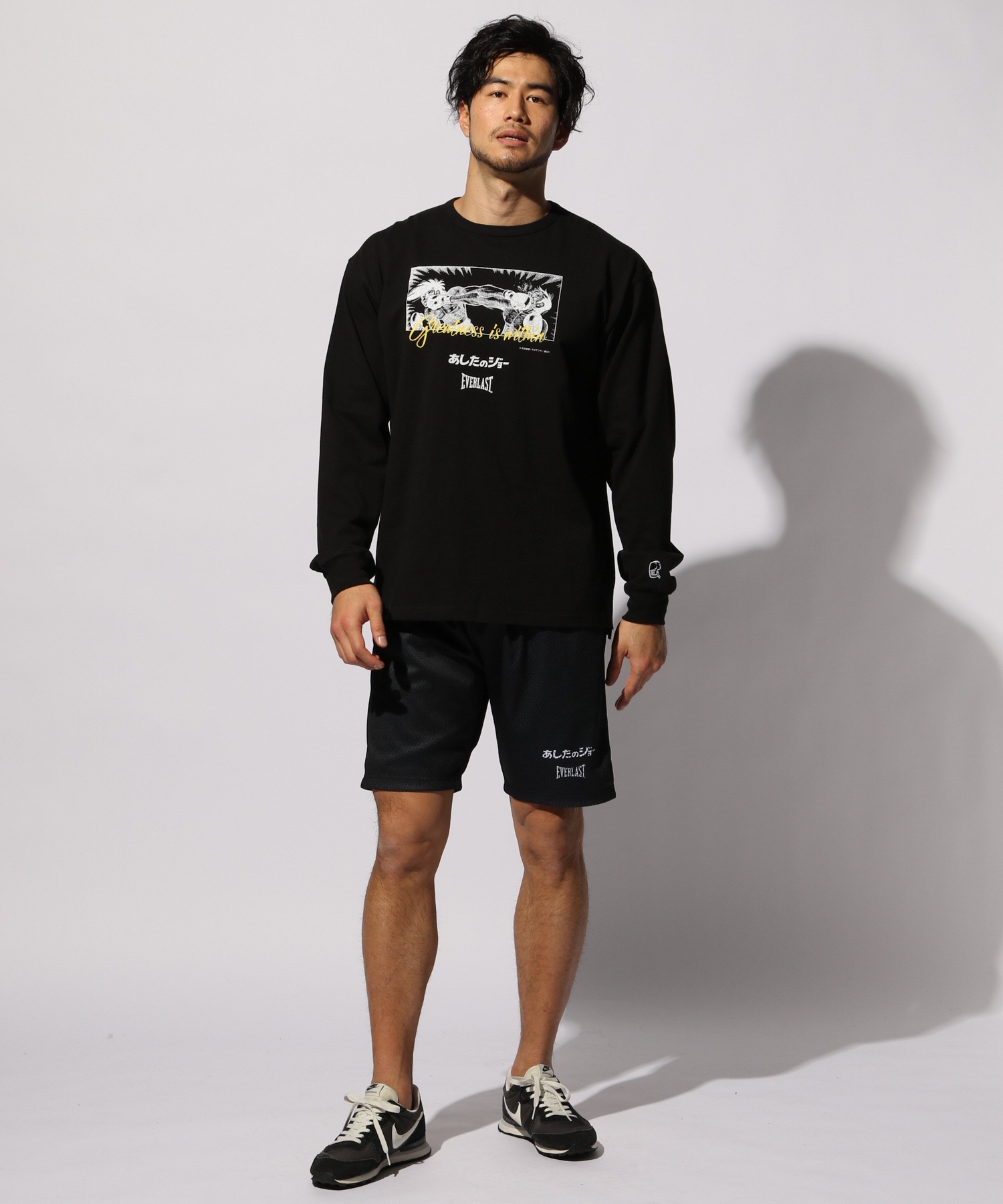 【あしたのジョー×EVERLAST(エバーラスト)×BAYFLOW】コラボ ショートパンツ 3(M)