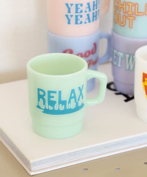 BAYFLOW [スタッキング収納可能]BFミルクタイポマグ 食器 グリーン ベイフロー 975676 and ST アンドエスティ（旧ドットエスティ）