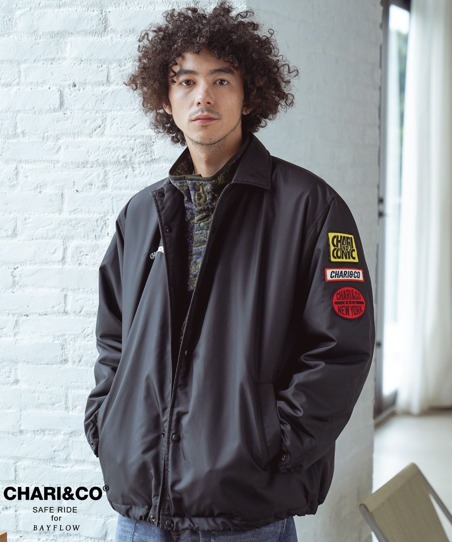 【CHARI&CO safe ride】コラボBAYFLOWモッズコート CHARI&CO（チャリアンドコー）の「【CHARI&CO safe ride】モッズ