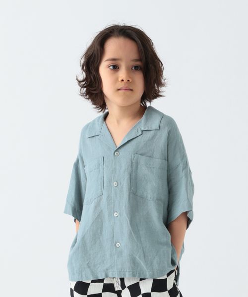 BAYFLOW リネンシャツ (KIDS) ライトブルー キッズ ベイフロー 984938 and ST アンドエスティ(旧ドットエスティ) BAYFLOW リネンシャツ (KIDS) ライトブルー キッズ ベイフロー 984938 and ST アンドエスティ(旧ドットエスティ)