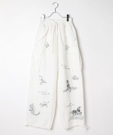 O0u 【INDIA IS BEAUTIFUL】刺繍入り カーゴパンツ item_996703_main_10_1716365575.jpg