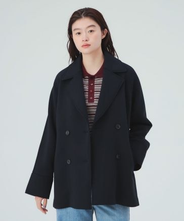 BEAMS HEART Pコート　ダブルブレストジャケット Lサイズ　黒　厚め ダンボール ピーコート | [公式]BEAMS HEART（ビームスハート）通販