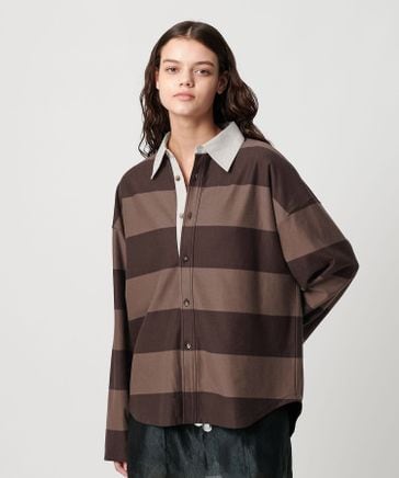 ＜ATTISESSION＞コットン ビッグ ラグビー シャツ ATTISESSION＞コットン ビッグ ラグビー シャツ | [公式]BEAUTY&YOUTH