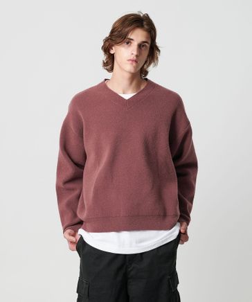 プレーティング クロップド Vネック ニット | [公式]BEAUTY&YOUTH