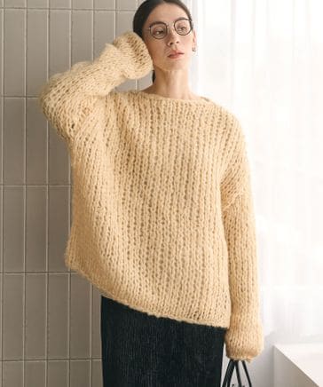 ウールモヘヤナイロン ルーズニットプルオーバー | [公式]BEAUTY&YOUTH