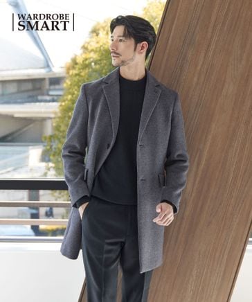WEB限定 WARDROBE SMART】PE メルトン チェスターコート | [公式