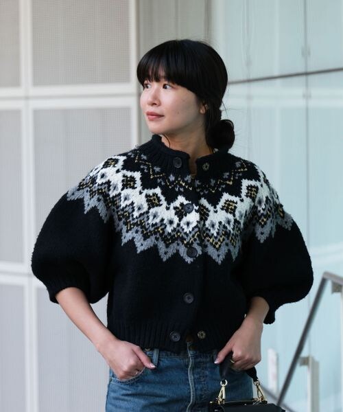 先行予約】ジャガードハンドニットカーディガン | [公式]BRILL（ブリル  