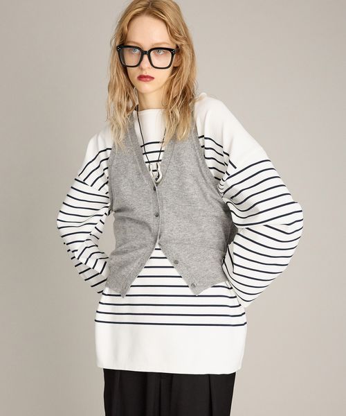 BRILL ニットアメスリジレ グレー FREE ウィメンズインナー ブリル 575603 and ST アンドエスティ（旧ドットエスティ）