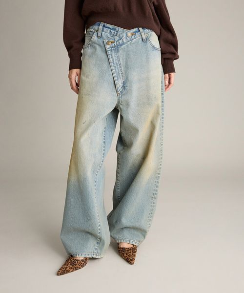 BRILL 【NEW】ダートワイドデニム ブルー 38インチ ウィメンズボトムス ブリル 582036 and ST アンドエスティ（旧ドットエスティ）