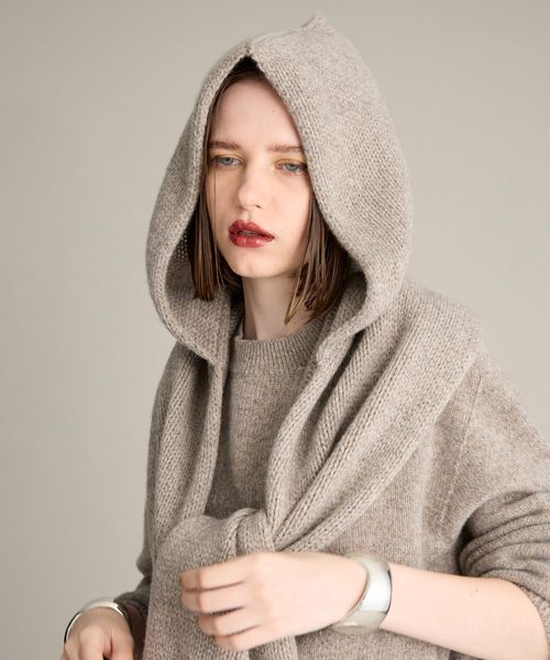 BRILL 【再入荷】カシミミストール ライトグレー FREE ウィメンズグッズ ブリル 704807 and ST アンドエスティ（旧ドットエスティ）