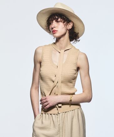 マエアキケーブルニットベスト | [公式]BRILL（ブリル）通販 