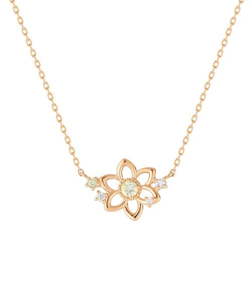 canal ４℃ 【１月誕生花】シルバー スイセン ネックレス 152434021001 ライトグレー FREE ウィメンズグッズ カナルヨンドシー 611821 and ST アンドエスティ（旧ドットエスティ）