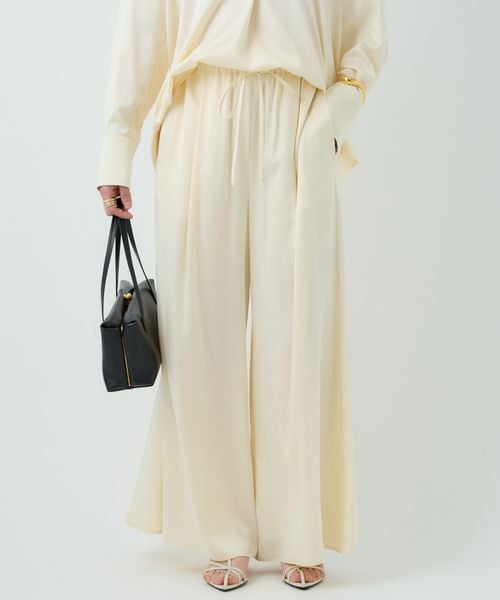 Chaos 【新色】モーラワイドパンツ ベージュ FREE ウィメンズボトムス カオス 100721 and ST アンドエスティ（旧ドットエスティ）