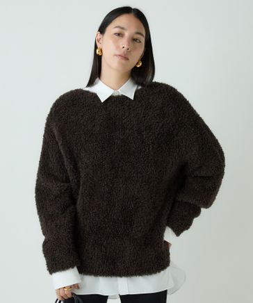 美品✨CHAOS カオス　トップスーペリアニットパーカー　ブラウン　ウール Chaos（カオス）の「【セットアップ】トップスーペリアニット