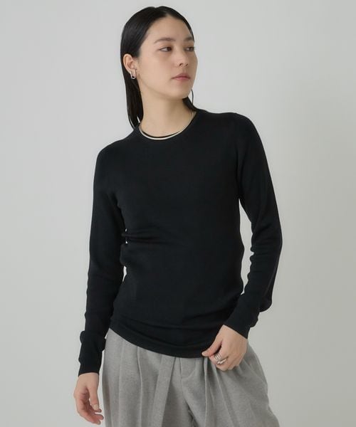 追加入荷】18G梳毛クルーネックニットプルオーバー | [公式]カオス 