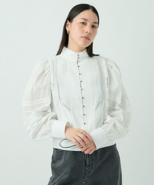 【美品】Chaos(カオス)25SS エッサウィラブラウス ブラック ◇金子綾さんYouTube紹介◇エッサウィラブラウス | [公式]カオス