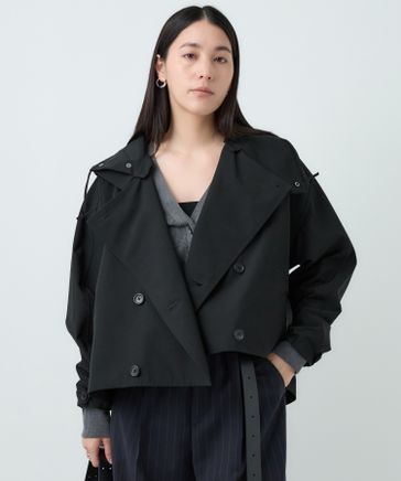 soerteブラック トレンチコート WOMENS/アウター/トレンチコート(並び順：新着順)｜ STUDIOUS