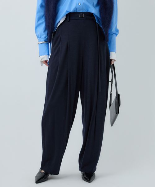 Chaos ◆佐藤佳菜子さんYouTube紹介◆レダリーパンツ ネイビー FREE ウィメンズボトムス カオス 581970 and ST アンドエスティ（旧ドットエスティ）