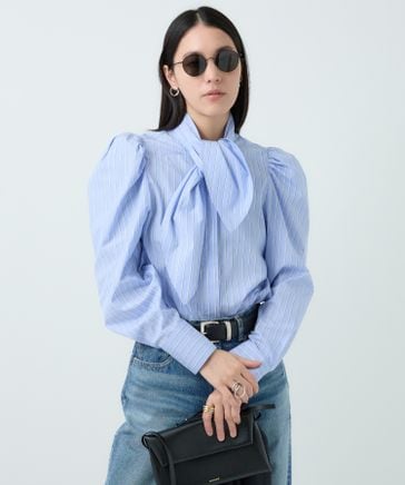 カオス シャツ トップス レディース Blouses Orange Chaos（カオス）の「Chaos(カオス)⁄ゲルランオーバートップス（シャツ