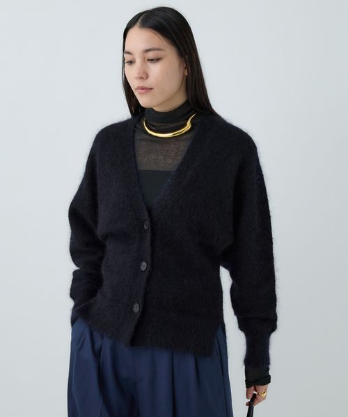 Chaos ポストカーディガン ネイビー FREE ウィメンズインナー カオス 582514 and ST アンドエスティ（旧ドットエスティ）