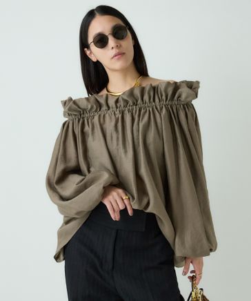 Chaos バンバンブラウス Chaos（カオス）の「Chaos(カオス)/リガーラミーバンドカラーシャツ