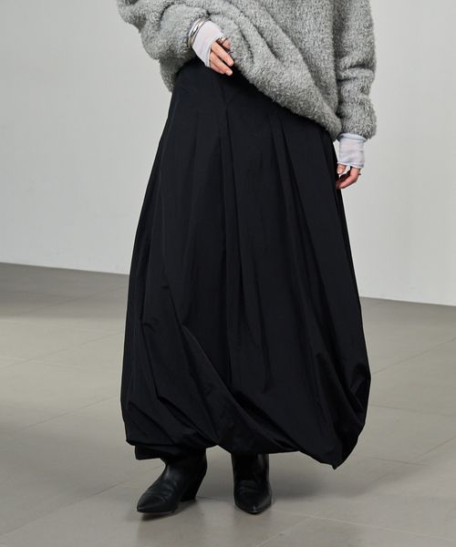 Chaos タルススカート ブラック FREE ウィメンズボトムス カオス 599647 and ST アンドエスティ（旧ドットエスティ）