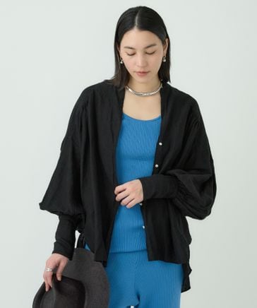 【極美品】定番　Chaos ブランシェブラウス オーバーサイズシャツ　黒 ブランシェブラウス | [公式]カオス（Chaos）通販