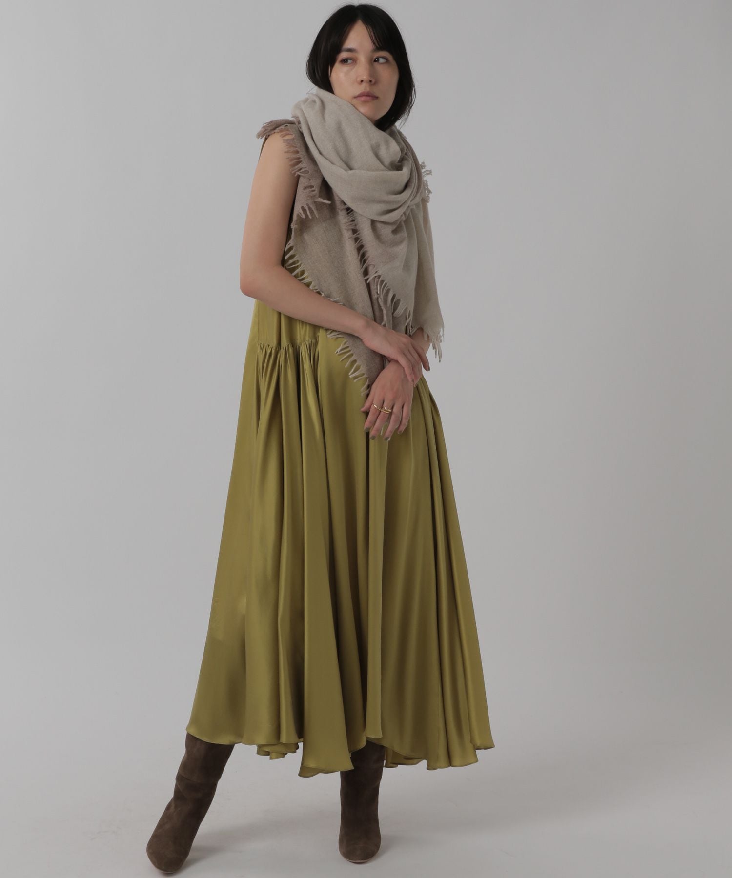 【追加入荷&新色入荷】サンディングシルクワンピース FREE