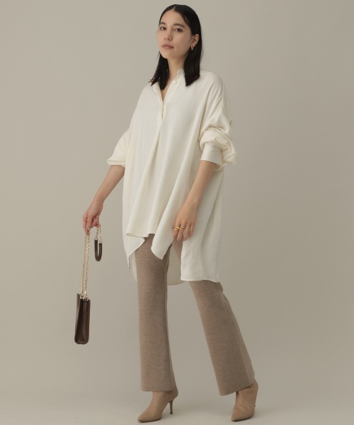 Deuxieme Classe 17AW ノーカラー ムートンコート Vネックprice
