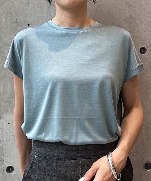 Chaos シルクフレーズTシャツ ライトブルー FREE ウィメンズインナー カオス 994185 and ST アンドエスティ(旧ドットエスティ) Chaos シルクフレーズTシャツ ライトブルー FREE ウィメンズインナー カオス 994185 and ST アンドエスティ(旧ドットエスティ)