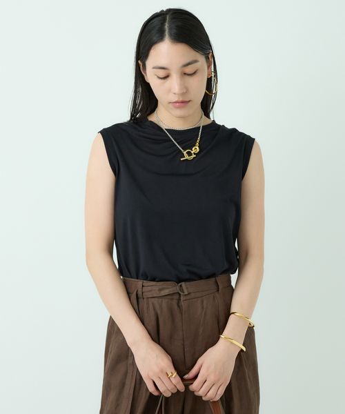 Chaos 【新色入荷!】シルクフレーズノースリーブTシャツ ネイビー FREE ウィメンズインナー カオス 994188 and ST アンドエスティ(旧ドットエスティ) Chaos 【新色入荷!】シルクフレーズノースリーブTシャツ ネイビー FREE ウィメンズインナー カオス 994188 and ST アンドエスティ(旧ドットエスティ)