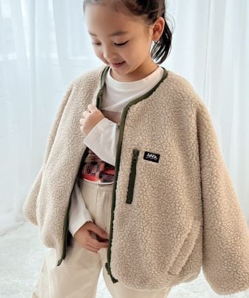 JaVa ジャバコラボ》キッズ リバーシブルジップアップジャケット